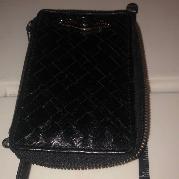 Elliott Lucca black Wigan genuine leather wallet / mobile & card case - Picture 6 of 8